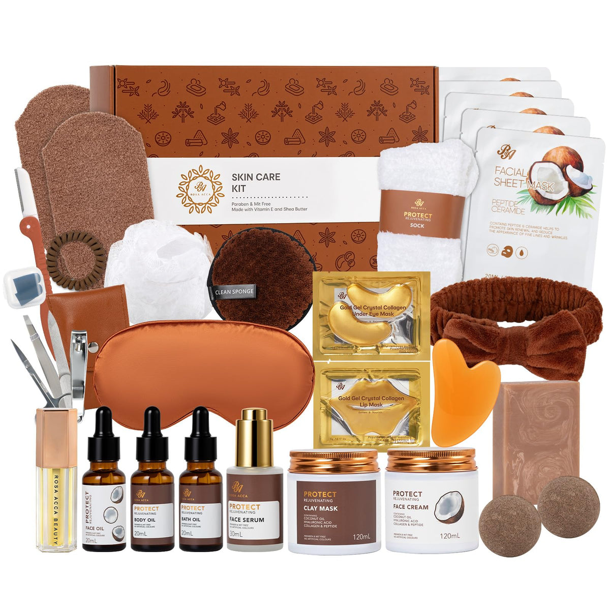 Gifts for Women & Men, 30Pcs Birthday Gift for Women, Face Skin Care Set
