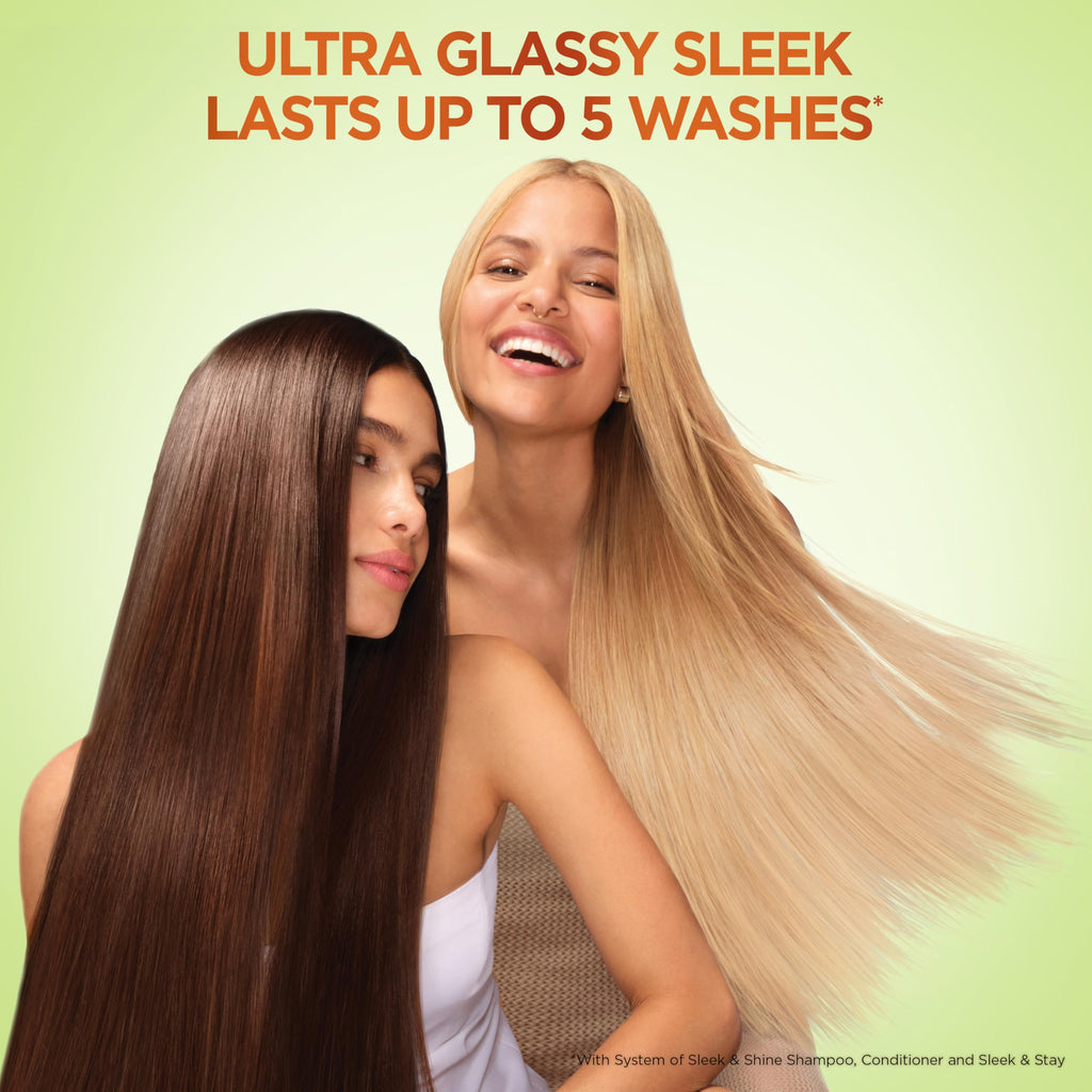 Garnier Fructis Sleek & Shine Shampoo, Conditioner + Leave-In Conditioner
