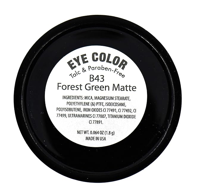 Pure Ziva Khaki Grey Dark Green Sage Thyme Forest Fern Matte Opaque Pressed Powder Single Vegan Eyeshadow; Talc, Paraben & Cruelty Free