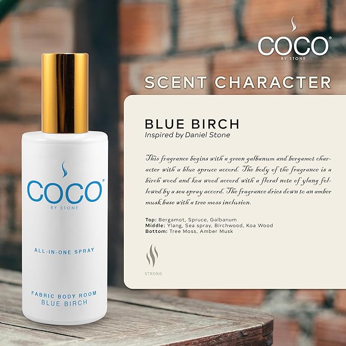 COCO by Stone 5oz All-in-One Spray Blue Birch Fabric & Room Mist