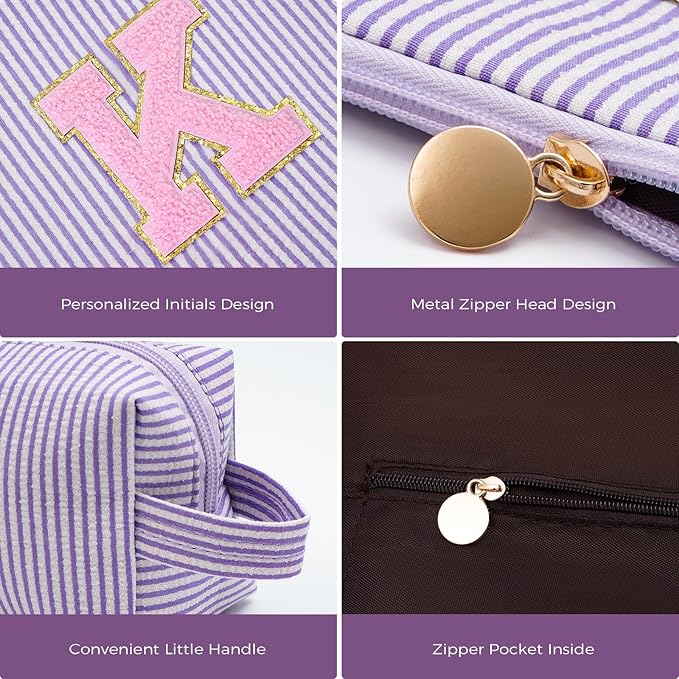Btffitting Gifts for Teen Girls Women - Birthday Gifts for 10 11 12 13 14 15 16 17 18 Years Old Girl,Makeup Bag Cosmetic Bag,Teacher Gift Trendy Stuff Toiletry Bag - Lavender,K