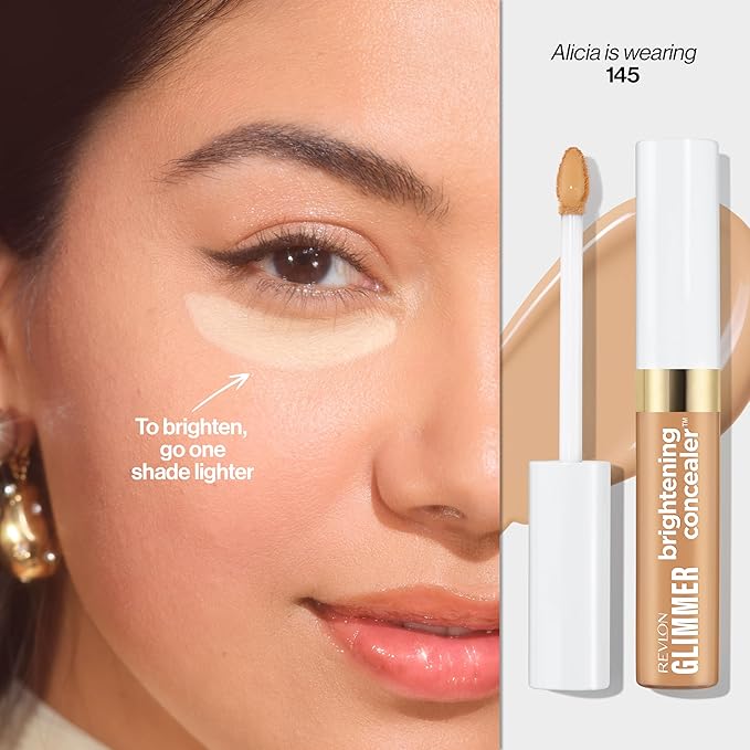 Revlon Glimmer Brightening Concealer, 145, 0.3 fl oz