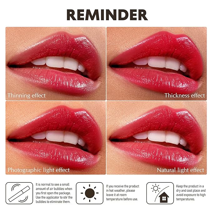 Depuplum 3Pc Brown Lipsticks Set for Women Hydrate Lipstick Glossy Moisture Lip Gloss Brown Pink Nude Color Lipsticks for Dry Lips, DM65/88/95