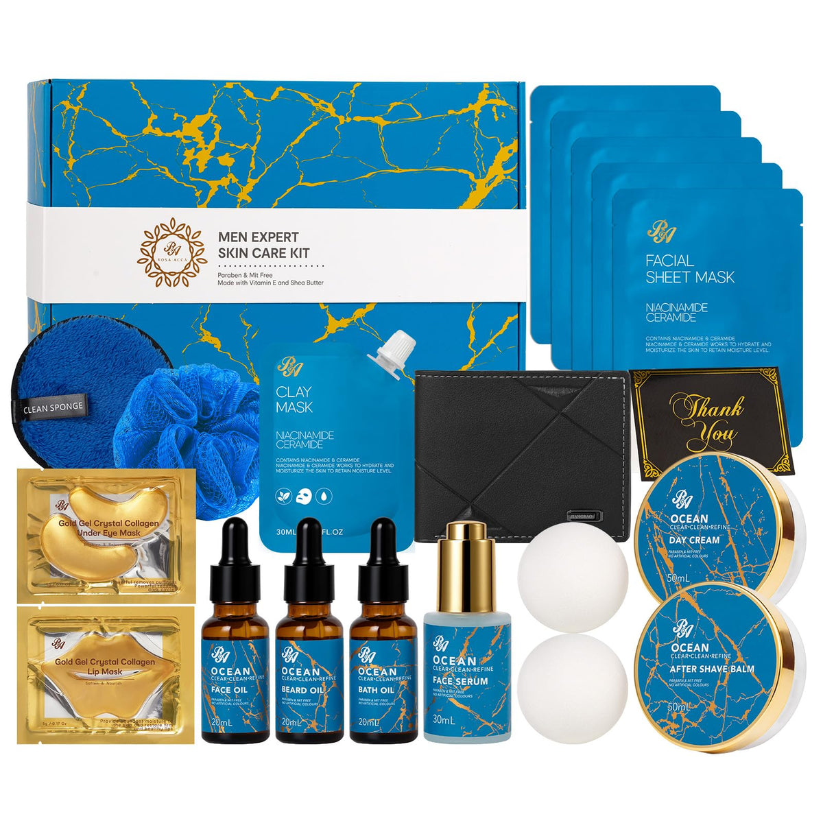 Gifts for Women & Men, 30Pcs Birthday Gift for Women, Face Skin Care Set
