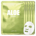 LAPCOS K Beauty Aloe Sheet - Soothing & Hydrating Face Mask (Pack of 10)