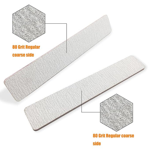 27pcs Double Sided Emery Board,80/80 Grit Nail Files for Acrylic Nails