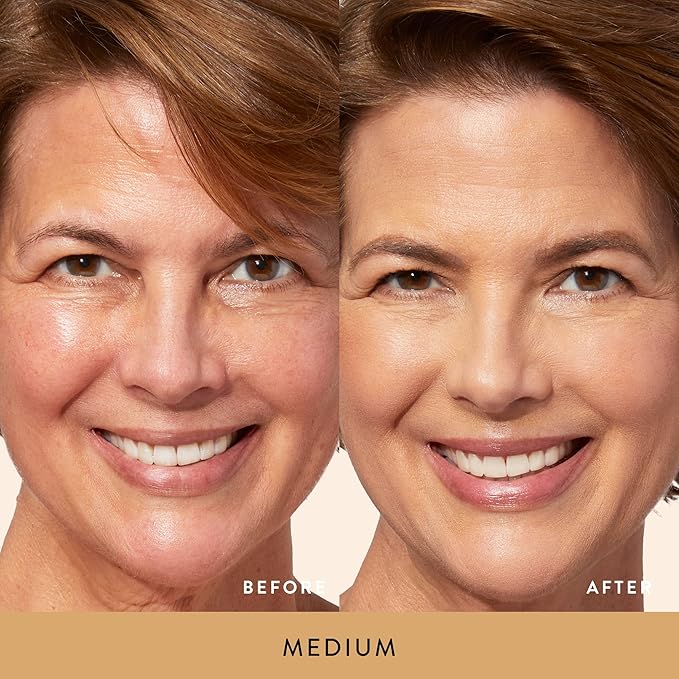 LAURA GELLER NEW YORK Ideal Fix Under Eye Concealer for Mature Skin – 04 Medium - Full Coverage, Anti-Aging, Color Correcting – Covers Dark Circles & Blemishes – Hydrating, Crease-Free, Long-Lasting