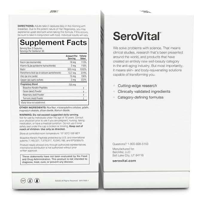 Hair Regeneres | Hair Growth Supplement for Women | Thicker Fuller Hair