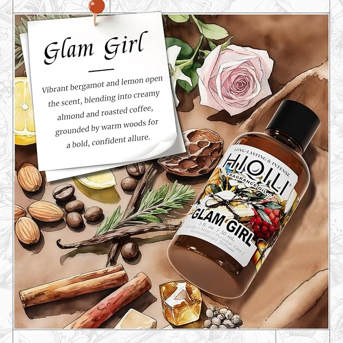 HIQILI Glam Girl Fragrance Oil for Diffusers,Candle & Soap Making
