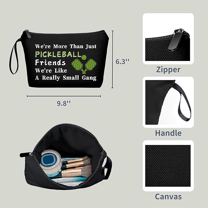 ARIOSEY Pickleball Gifts for Women, Travel Makeup Cosmetic Bag