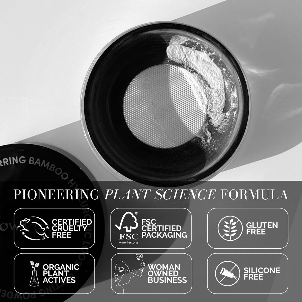 Fitglow Beauty Bamboo Hyaluronic Loose Setting Powder,.32 oz / 9g