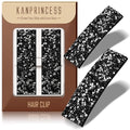 Kanprincess Rhinestone and Crystal Hair Clips 2-Pack, Sparkly Barrettes & Elegant Bling Accessories for Women & Girls(Set15)