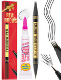 Vevivia Dual-Tip Microblading Eyebrow Pencil & Clear Brow Gel, Black