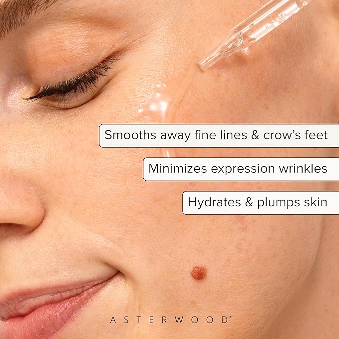 Asterwood Argireline Serum, Anti-Aging Peptide with Hyaluronic Acid 1 Fl Oz