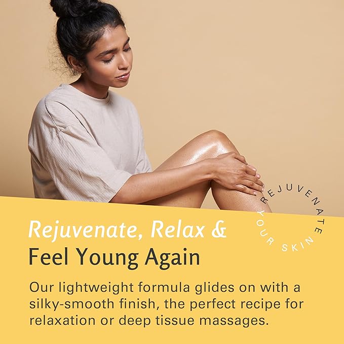 Lymphatic Drainage Oil for Massage Therapy with Ylang Ylang by M3, 8Fl Oz