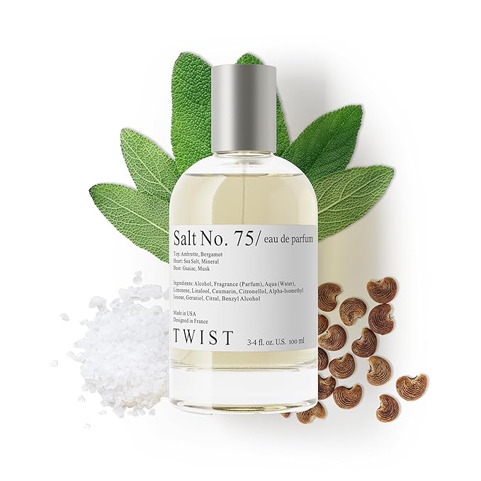 Twist Salt No. 75 Unisex Perfume Inspired by J. Malone Wood Sage & Sea Salt