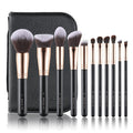 MOGILAN Makeup Brush Set with Black Travel Case -Premium Soft Synthetic Foundation, Contour & Eyeshadow Brushes for Liquid,Cream & Powder Blending Professional MUA Make Up Kit 11PCS