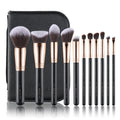 MOGILAN Makeup Brush Set with Black Travel Case -Premium Soft Synthetic Foundation, Contour & Eyeshadow Brushes for Liquid,Cream & Powder Blending Professional MUA Make Up Kit 11PCS