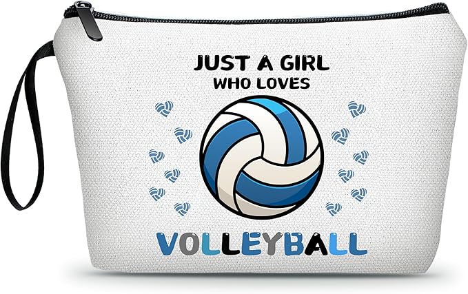 ARIOSEY Volleyball Gifts for Girls Women, Small Makeup Cosmetic bag