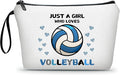 ARIOSEY Volleyball Gifts for Girls Women, Small Makeup Cosmetic bag