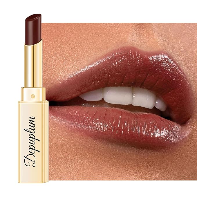 Depuplum Black Berry Lipstick for Women Moisture Lip Gloss Tinted Lip Balm