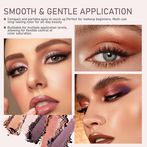 2Pcs Perfect Color Duo-Shadow Liner 2-in-1 Eyeliner & Eyeshadow, Effortless Smoky or Natural Eye Makeup, Waterproof & Smudge-Proof Shadow Liner Duo (A)