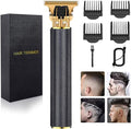 Hilandkom Hair Clippers for Mens Zero Gapped Cordless Hair Trimmer T-Blade Trimmer Professional Haircut & Grooming Kit Rechargeable Edgers Clippers Hair Trimmer Shaver Cutting Kit (Black)