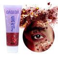 DAGEDA Red Body Glitter Gel, Sparkly Hair Face Glitter Makeup Accessories
