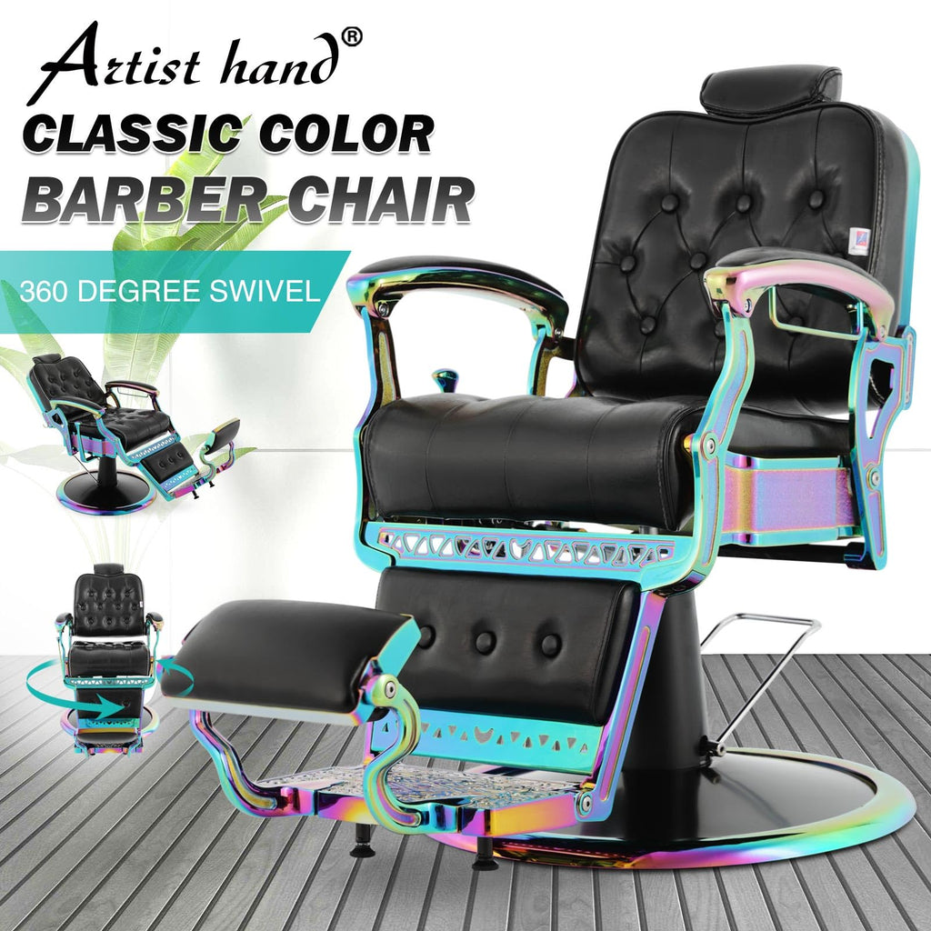 Artist hand Barber Chair All Purpose Recline Salon Chair (Laser Frame)