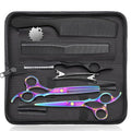 JASON Hair Cutting Scissors Set - 6" Professional Haircut Shears Rainbow