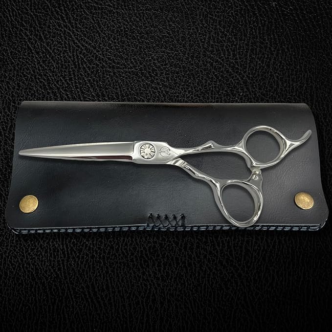 Shihan Shears Set of Professional Hair Cutting Scissors in VG-10 Japan Steel - Includes Hair Cutting Scissors, Thinning Shears and Leather Case - Heritage for Pro's (5.5 Inch)