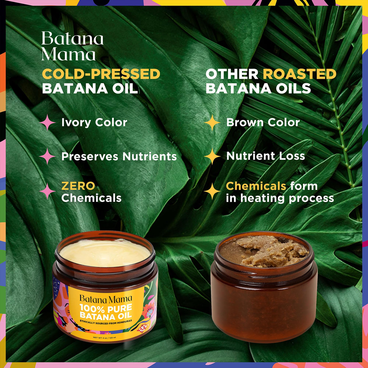 PREMIUM Cold-Pressed Batana Oil for Hair Growth, 100% Pure & Organic, No Burnt Smell, Hair Mask from Honduras, Fade Stretchmarks, All Natural