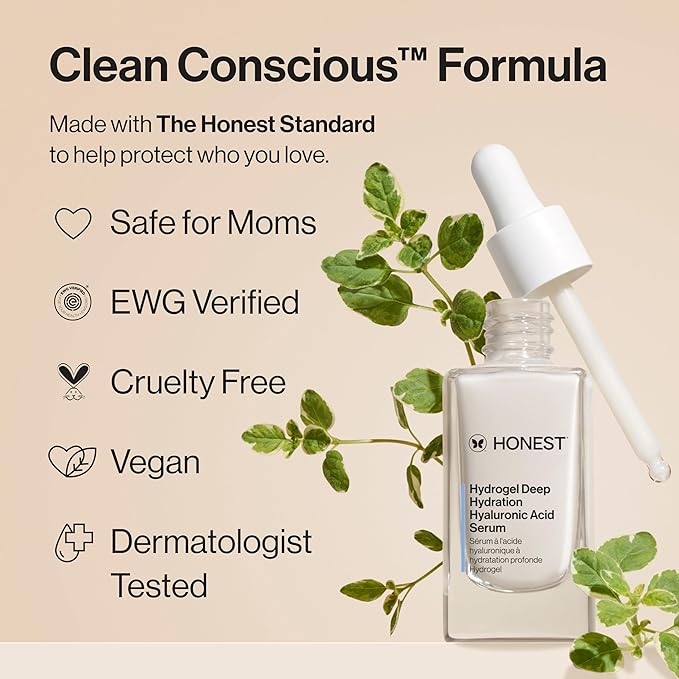 Honest Beauty Hydrogel Deep Hydration Hyaluronic Acid Serum, 1 fl oz