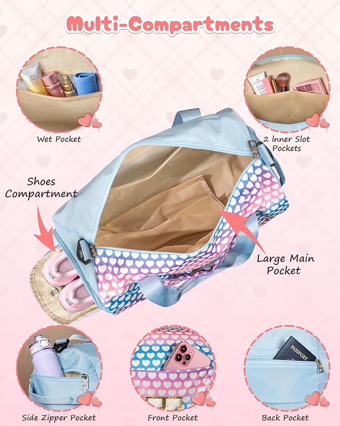 Vogewood Birthday Gifts for 4 5 6 7 8 9 10 Year Old Girls-Girl Glitter Bag
