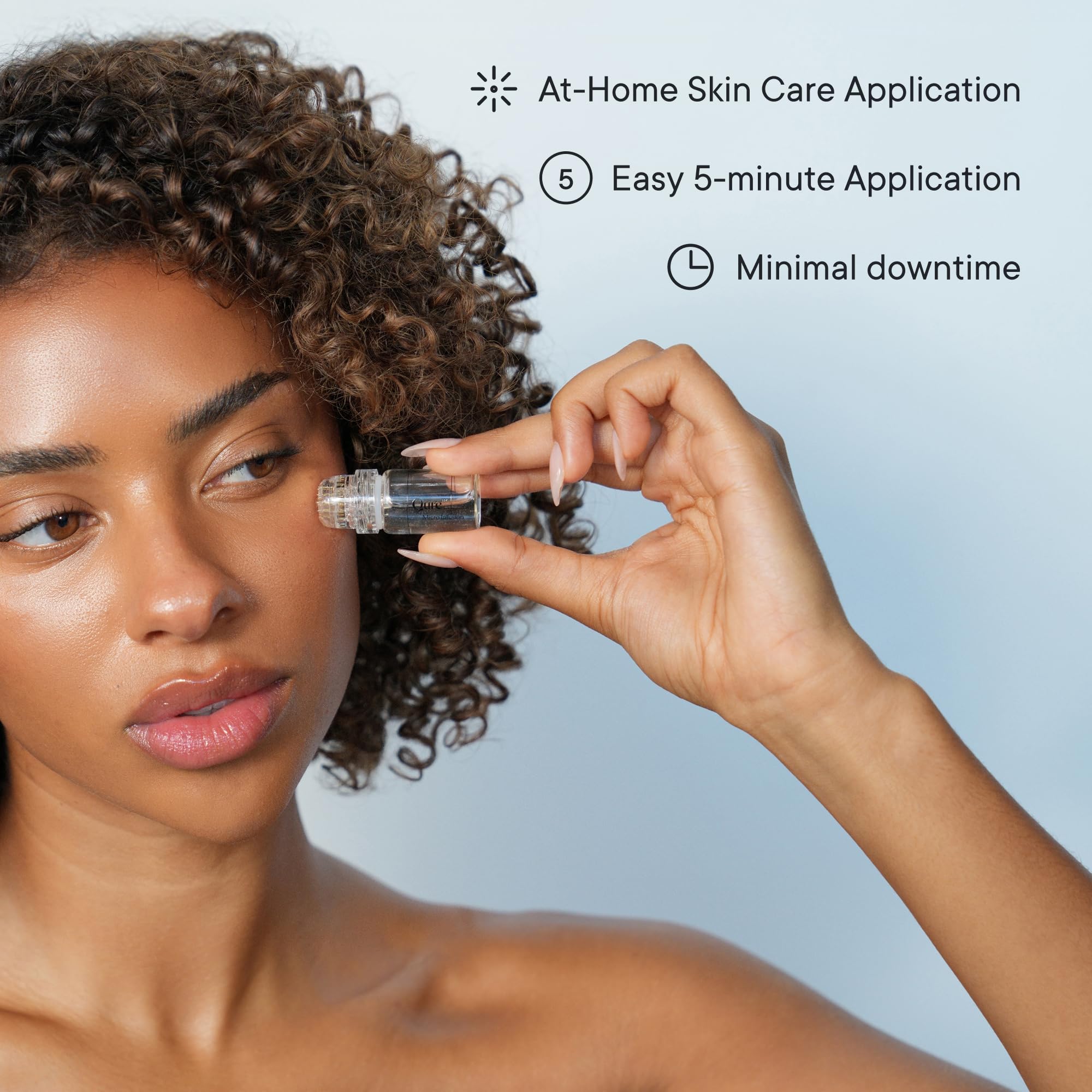 Qure Micro Infusion System for Face & Neck - Facial Moisturizing Essence, Hydrating Serum for All Skin Types, Refreshed Skin - 3-Month Supply