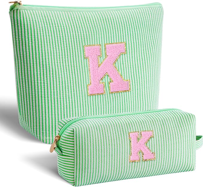 Btffitting Gifts for Teen Girls Women - Birthday Gifts for 10 11 12 13 14 15 16 17 18 Years Old Girl,Makeup Bag Cosmetic Bag,Teacher Gift Trendy Stuff Toiletry Bag - Green,K