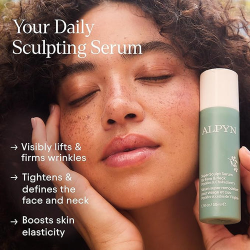 ALPYN Super Sculpt Peptide Firming & Lifting Serum for Face & Neck l 1.7 oz
