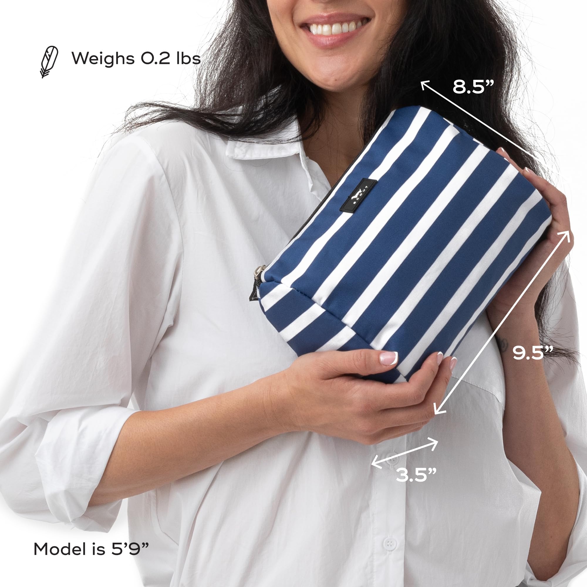 SCOUT Packin' Heat Cosmetic Bag - Toiletry Travel Bag - Nantucket Navy