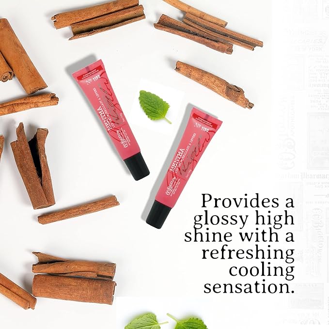 C.O. Bigelow Cinnamint Mentha Lip Shine Balm Tubes, Pack of 3 Lip Gloss