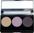 Pure Ziva Off White, Matte Light Lavender, and Matte Deep Purple Vegan Eyeshadow Trio Palette; Talc, Paraben & Cruelty Free