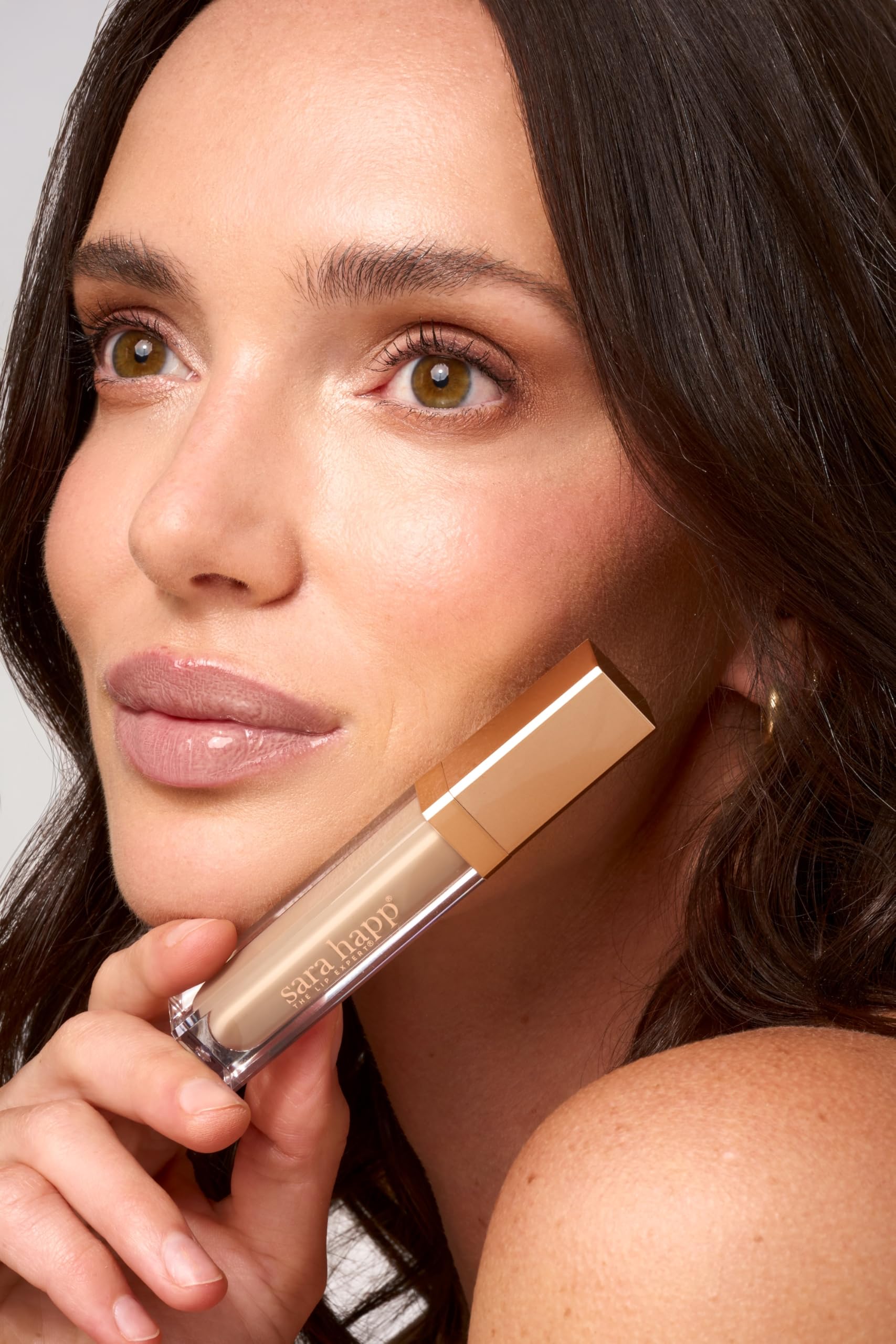 Sara Happ Nude Slip Luxe Gloss - Sheer Nude Moisturizing Lip Gloss, 0.21 Oz