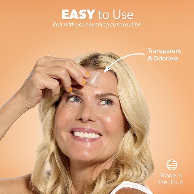 Smoothies Long Wrinkle Patches for Face Overnight, 48 Ct, Clinically Tested