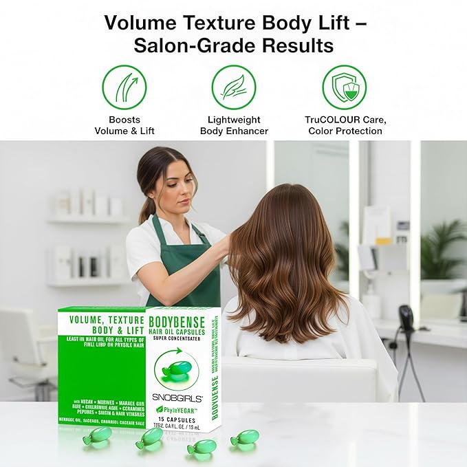 SNOB GIRLS BODYDENSE Volumizing Hair Serum Capsules for Fine & Limp Hair