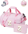 Vogewood Birthday Gift for Girl, Girls Travel Duffle Bag, Kids Initial Bag