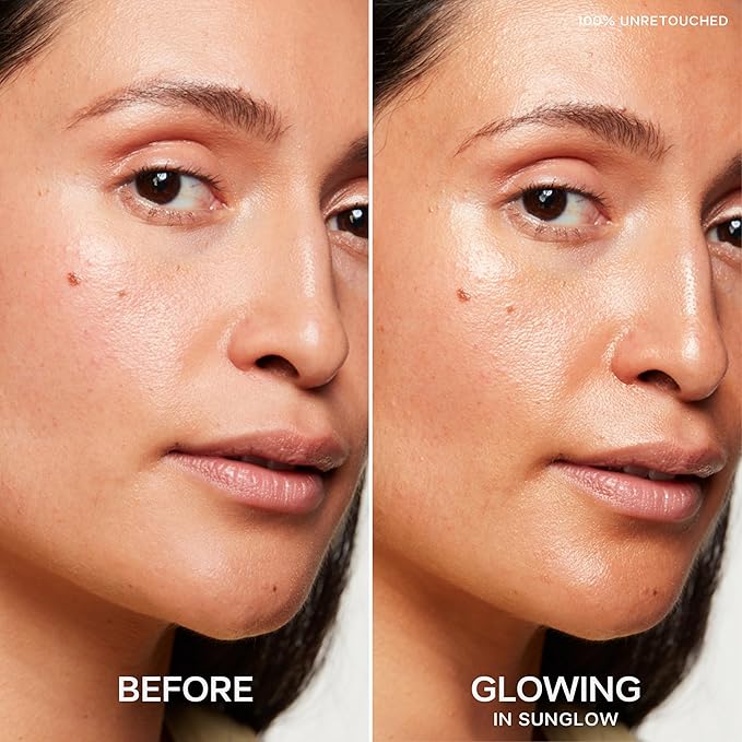 Saie Glowy Super Gel Illuminating Face Makeup Primer, Sunglow (1 oz)