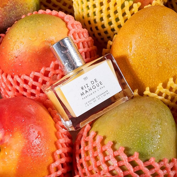 Le Monde Gourmand Riz de Mangue Eau de Parfum Spray Perfume for Women, Mango, Rice Milk & Creamy Sandalwood Scent, Vegan & Cruelty Free, 1 fl oz (30 ml)