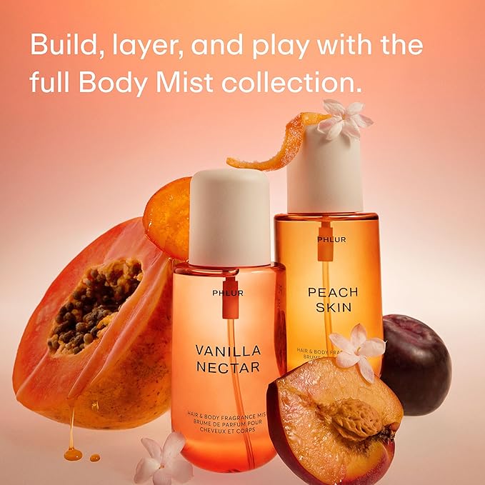 PHLUR Vanilla Nectar Body Mist, 8 Fl Oz - Hair and Body Perfume for Women