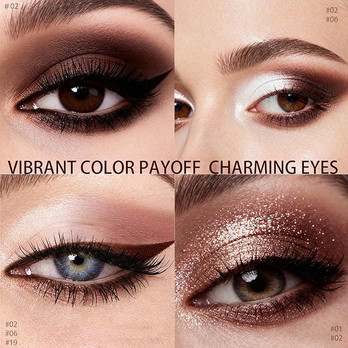 Euphily Matte Cream Eyeshadow Stick, Waterproof Eye Shadow Stick, Long-Lasting and Blendable High Pigmented Single Eyeliner Makeup for Women, 2 Pecan
