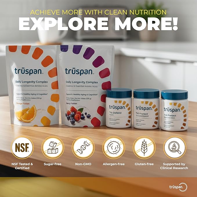 TruSpan Creatine Monohydrate Powder for Men & Women, Micronized Sugar Free