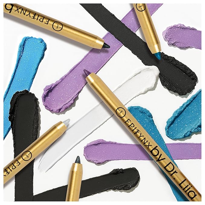 EPILYNX Waterproof Eyeliner Pencil, Smudge-Proof Vegan, Blackest Black